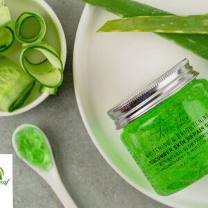 Nature Leaf Whitening & Brightening Cucumber Skin Repair Gel.