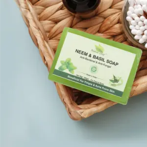 Neem And Basil(Tulsi) Soap  (with Outer Box)